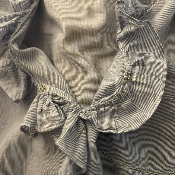 Sezane Capucine Ruffle Blouse 36 small - Picture 2 of 7